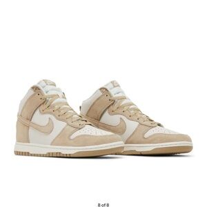 New Jordan high tops in sand